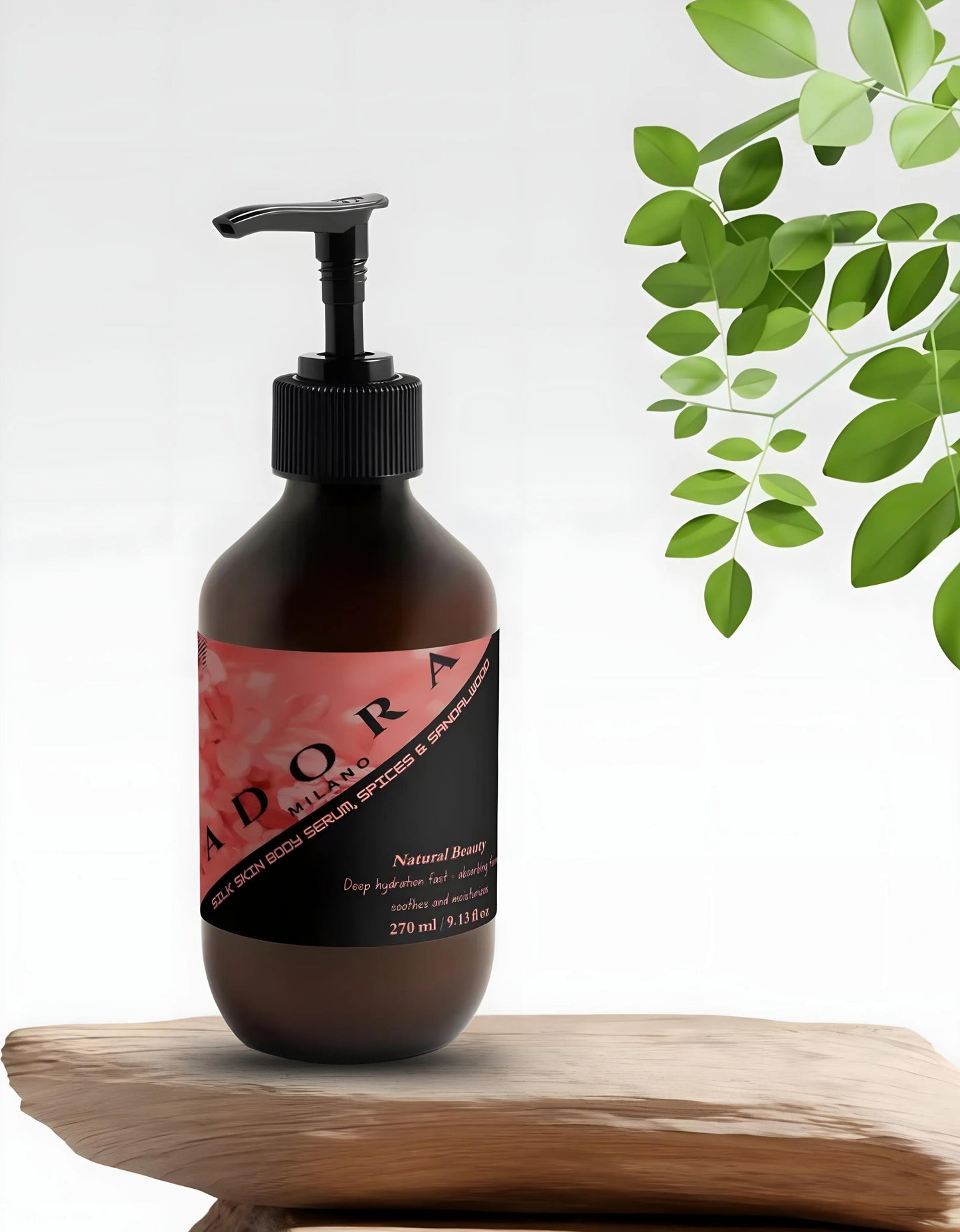 Adora Milano Silk Skin Body Serum, Spices & Sandalwood