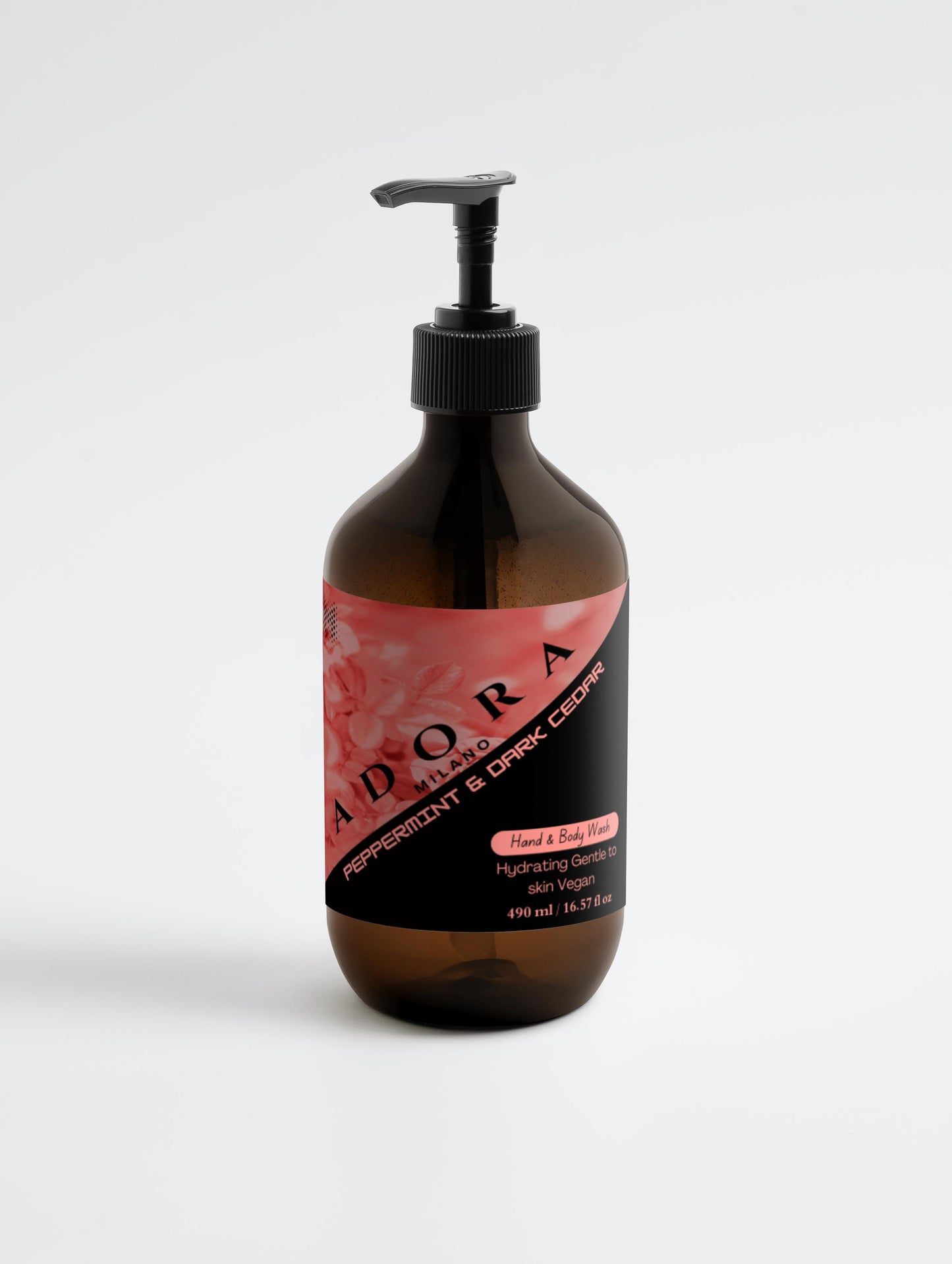 Adora Milano Hand & Body Wash, Peppermint & Dark Cedar