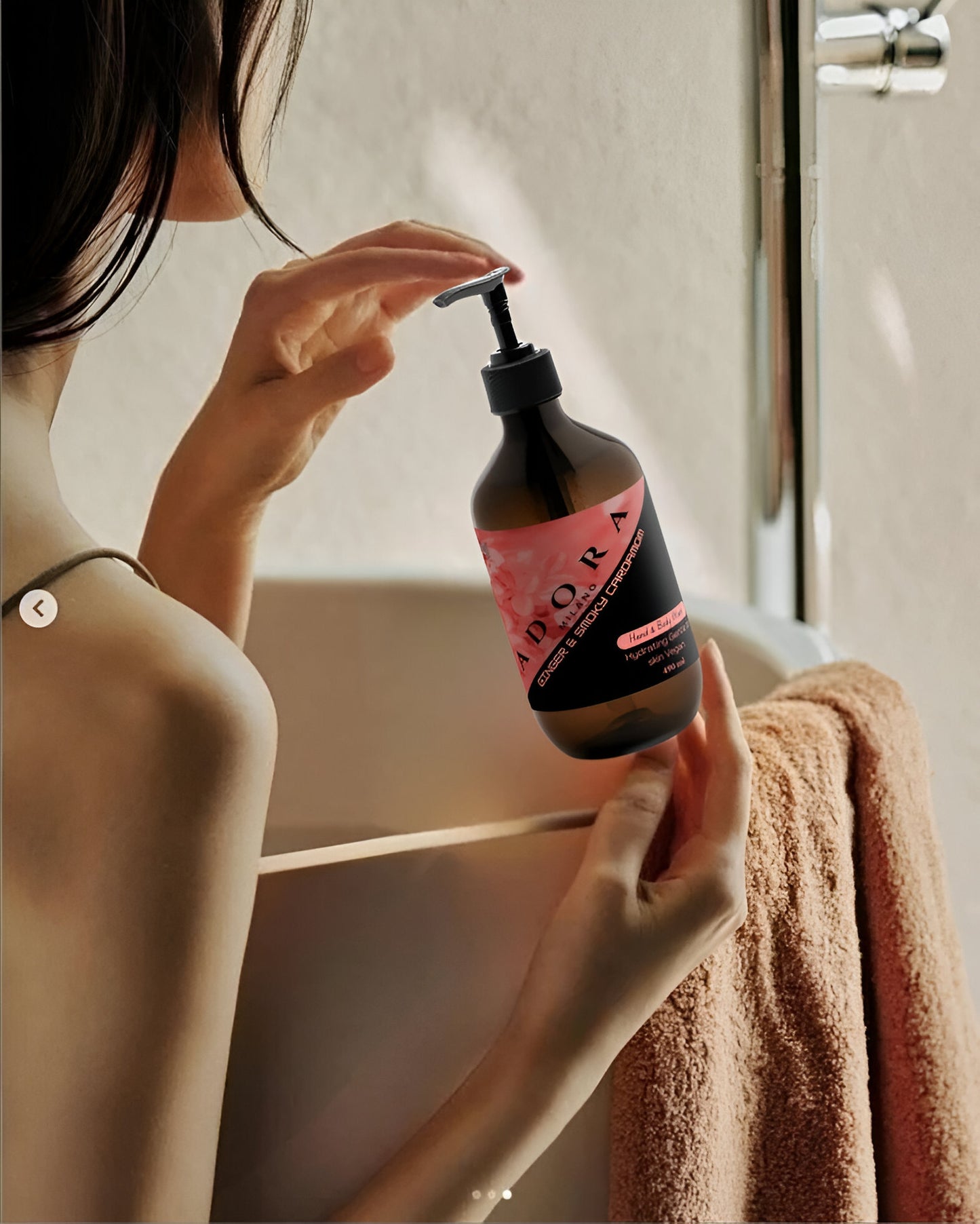 Adora Milano Hand & Body Wash, Ginger & Smoky Cardamom