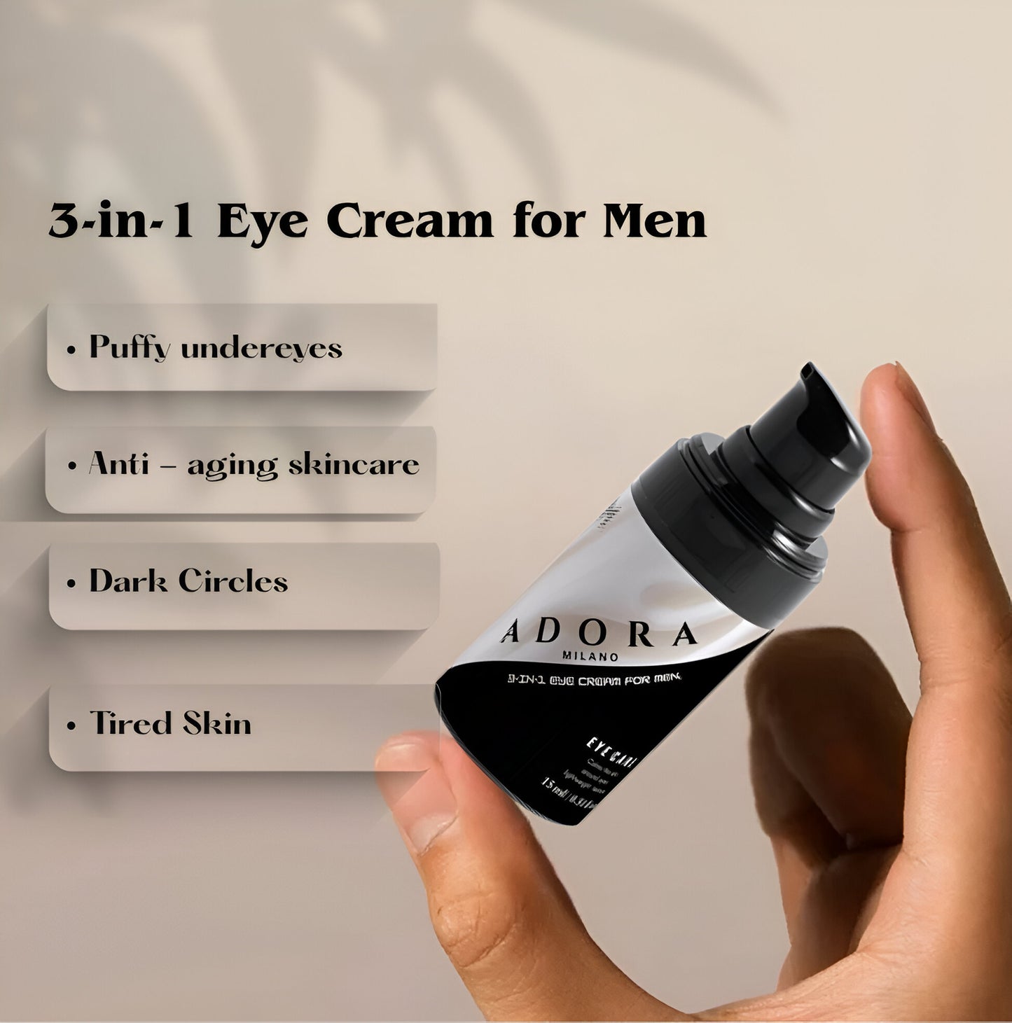 Adora Milano 3-in-1 Eye Cream for Men