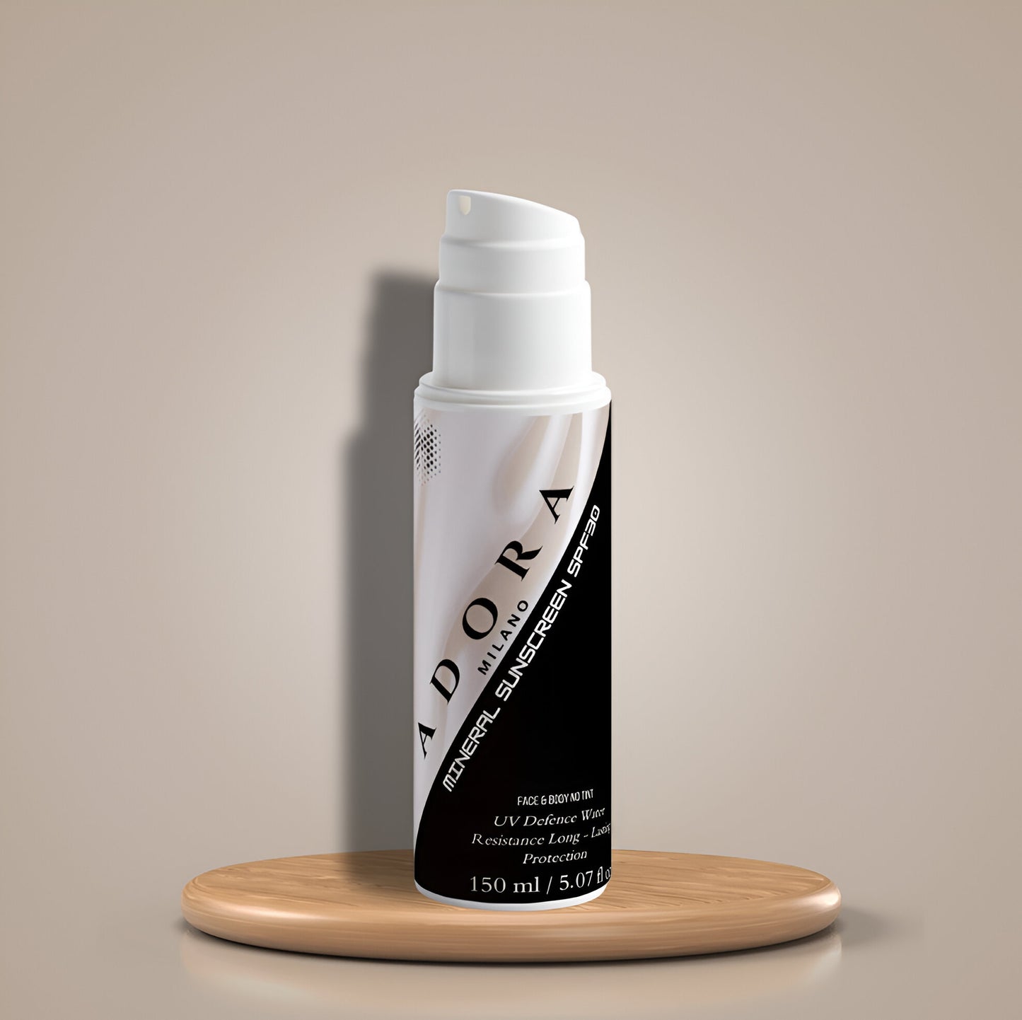 Adora Milano Mineral Sunscreen SPF30 for Face & Body, no tint