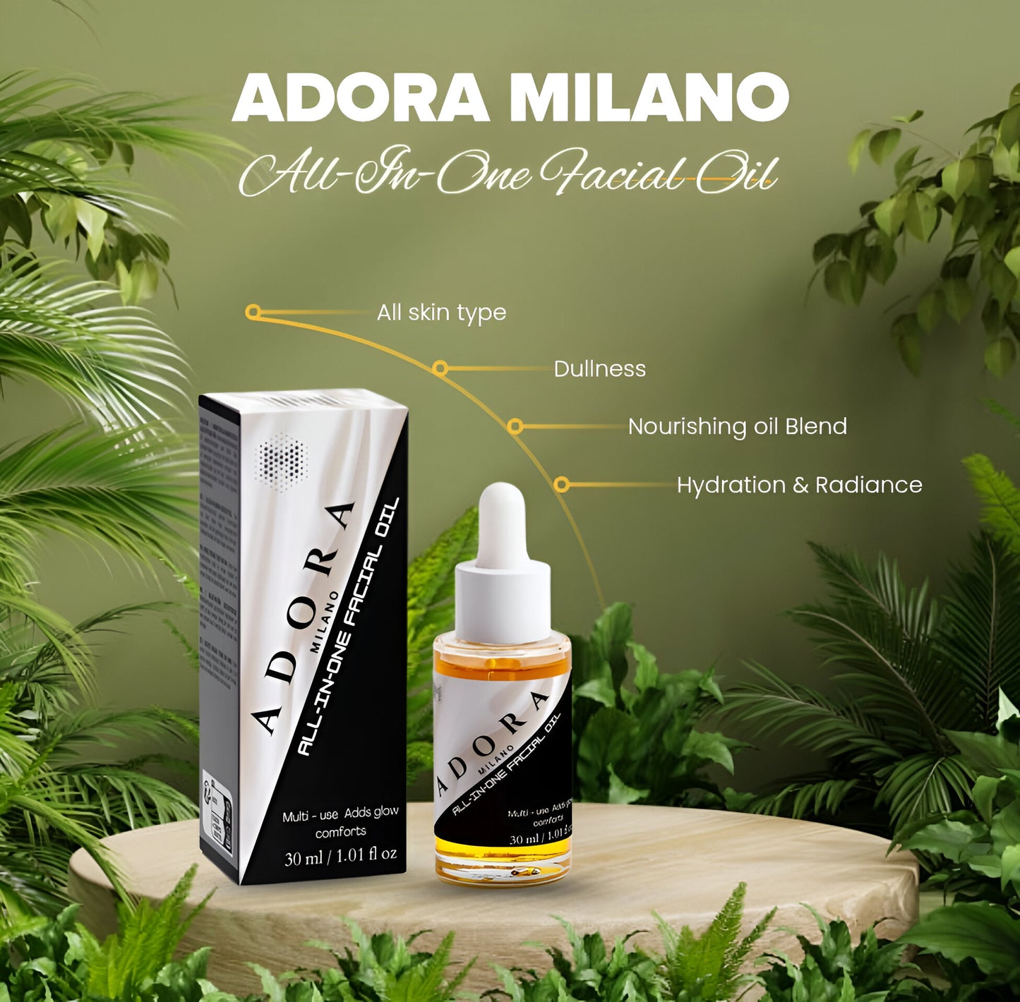 Adora Milano All-In-One Facial Oil