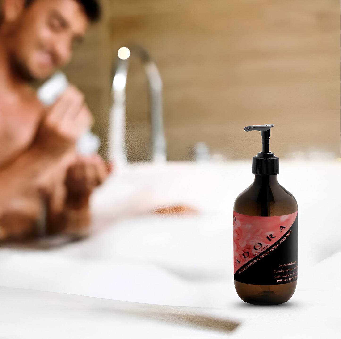 Adora Milano 2-in-1 Hair & Body Wash for men
