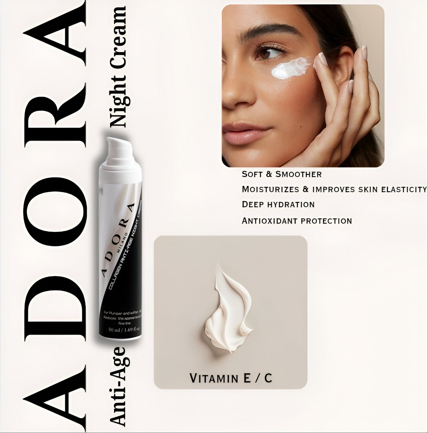 Adora Milano Collagen Anti-Age Night Cream