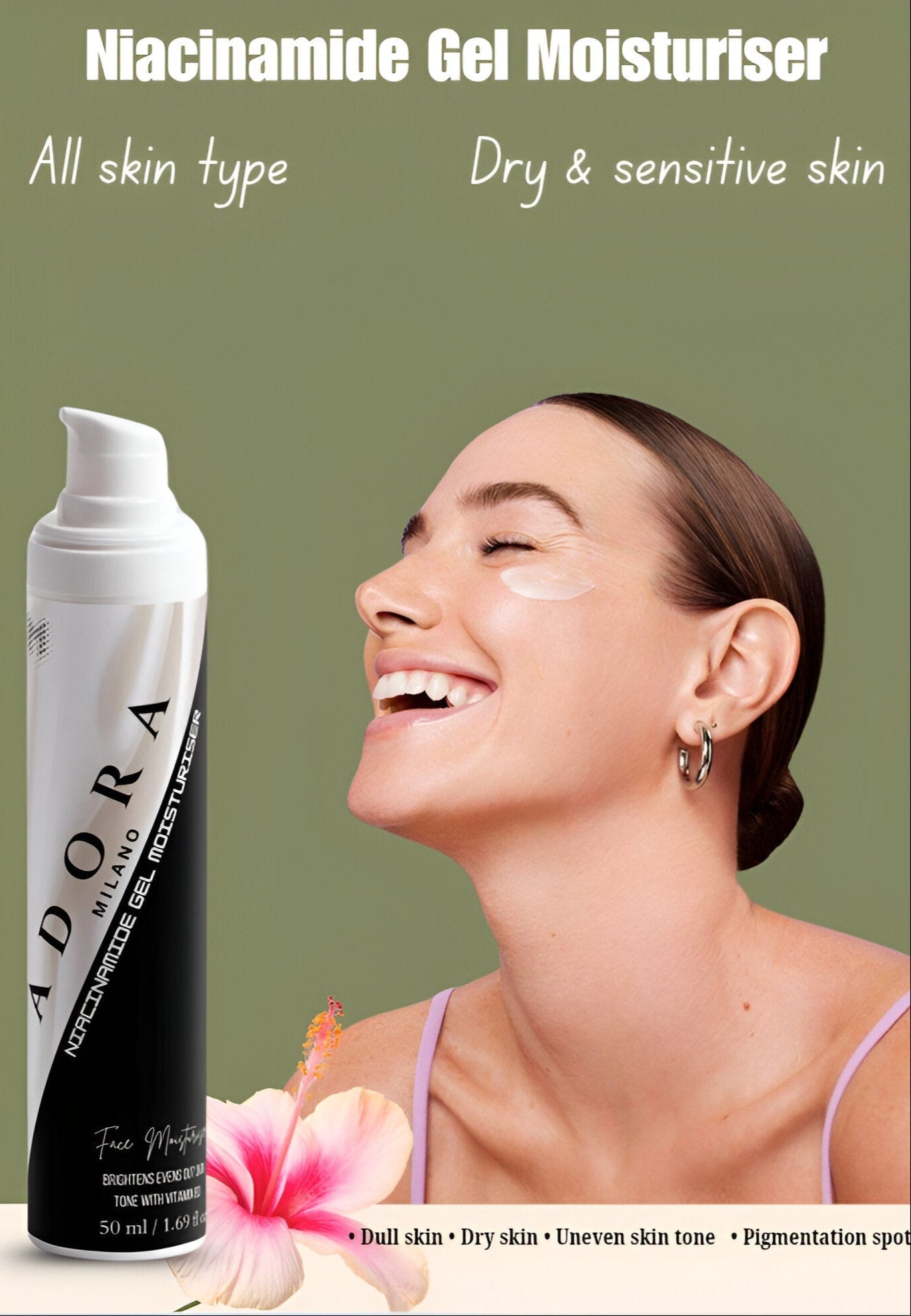 Adora Milano Niacinamide Gel Moisturiser